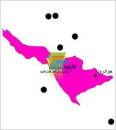 شیپ فایل نقطه ای شهرهای شهرستان جوانرود واقع در استان کرمانشاه