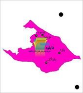 شیپ فایل نقطه ای شهرهای شهرستان پاوه واقع در استان کرمانشاه